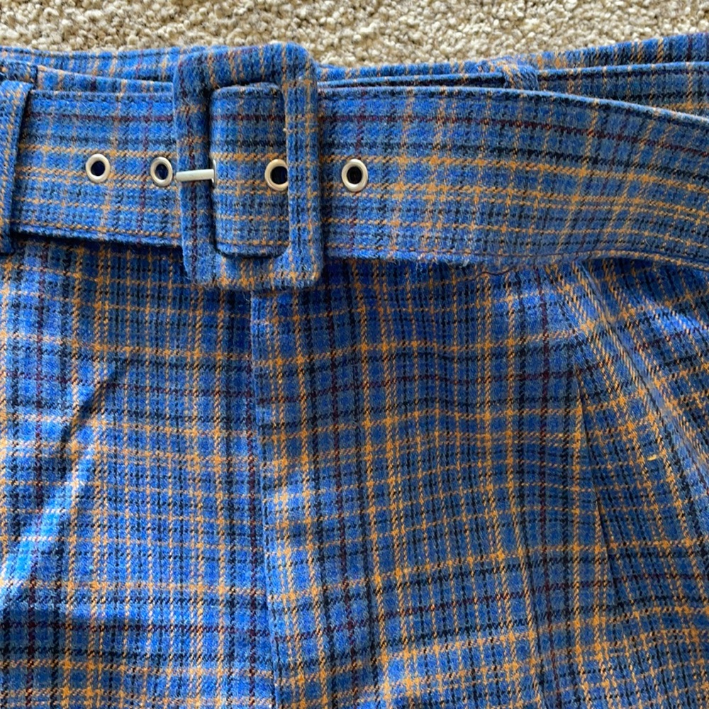 Plaid patterned pants